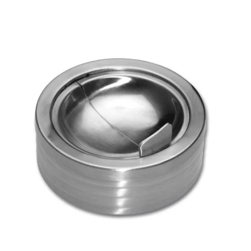 Портативная практичная домашняя металлическая пепельница вращающаяся черная