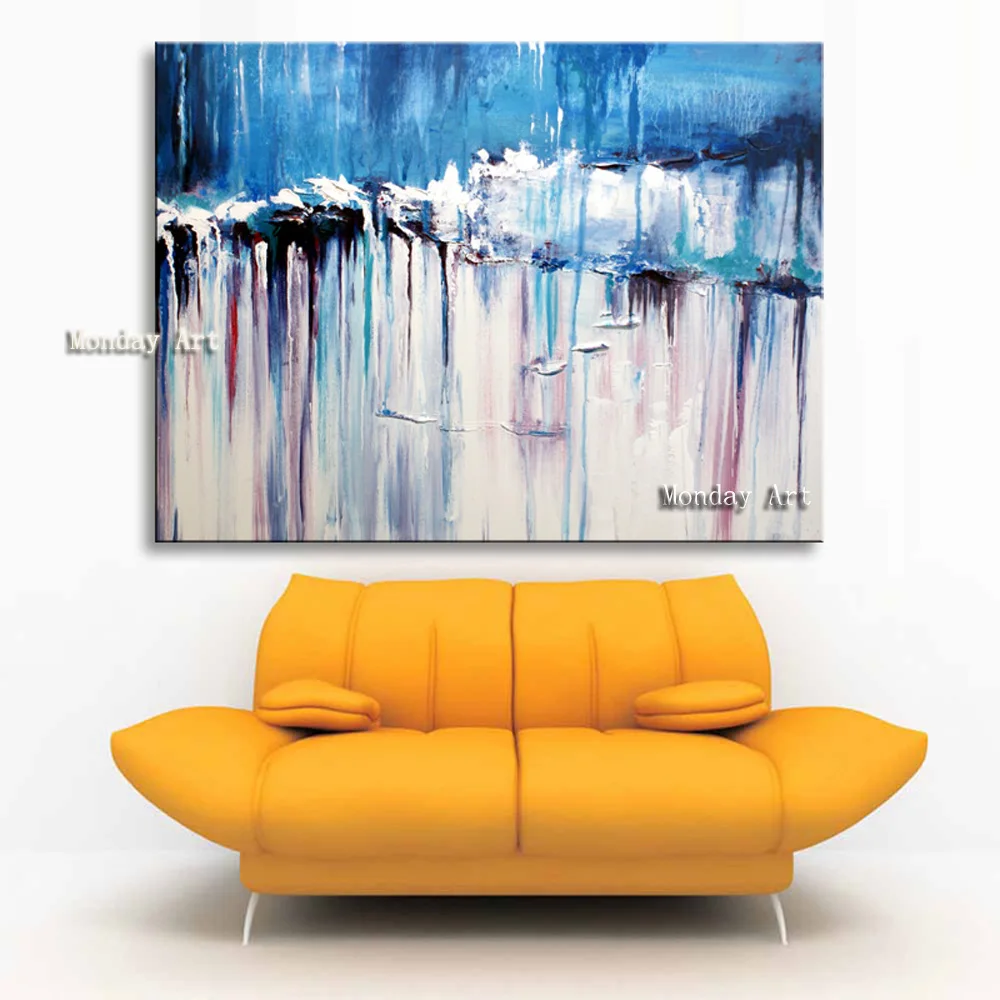 Большой новый дизайн Ручная роспись Масляные картины современная абстрактная