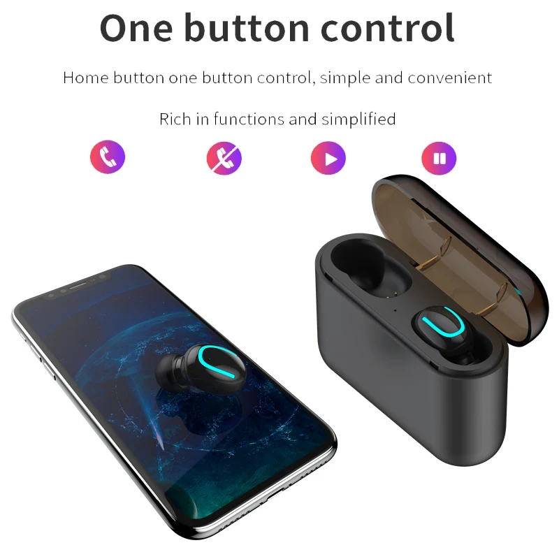 Bluetooth наушники 5 0 TWS беспроводные наушники-вкладыши спортивная Гарнитура 3D стерео