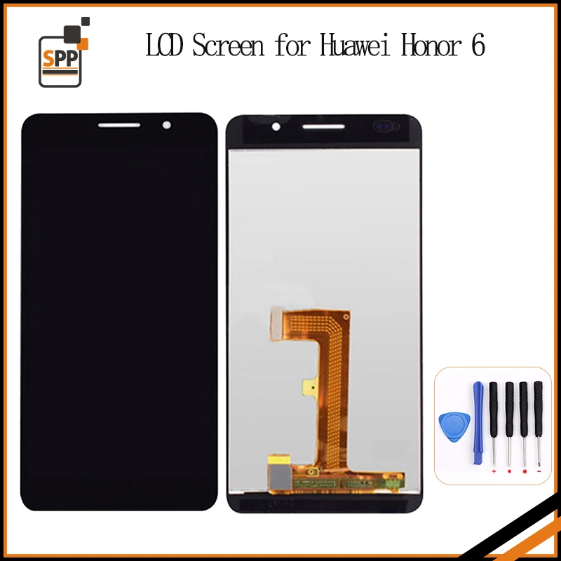 Оригинальный 5 дюймов черный белый цвет 1920x1080 TFT Дисплей для Huawei Honor 6 ЖК-дисплей