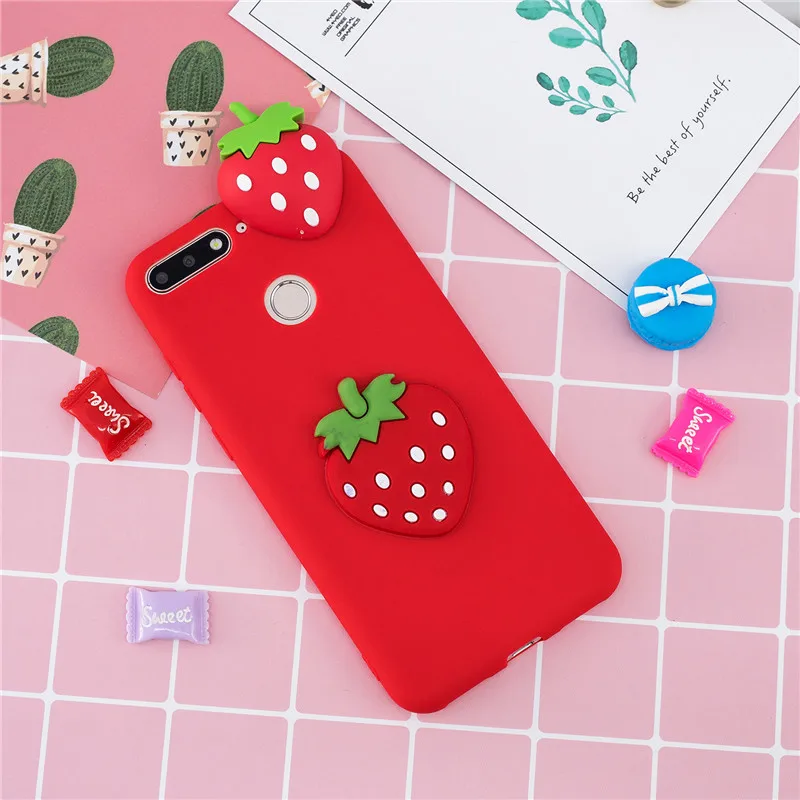Чехол для huawei Honor 7A Pro, чехол для huawei Y6, чехол, 5,7 дюймов, 3D единорог, панда, кукла, игрушка, мягкий силиконовый чехол для телефона s