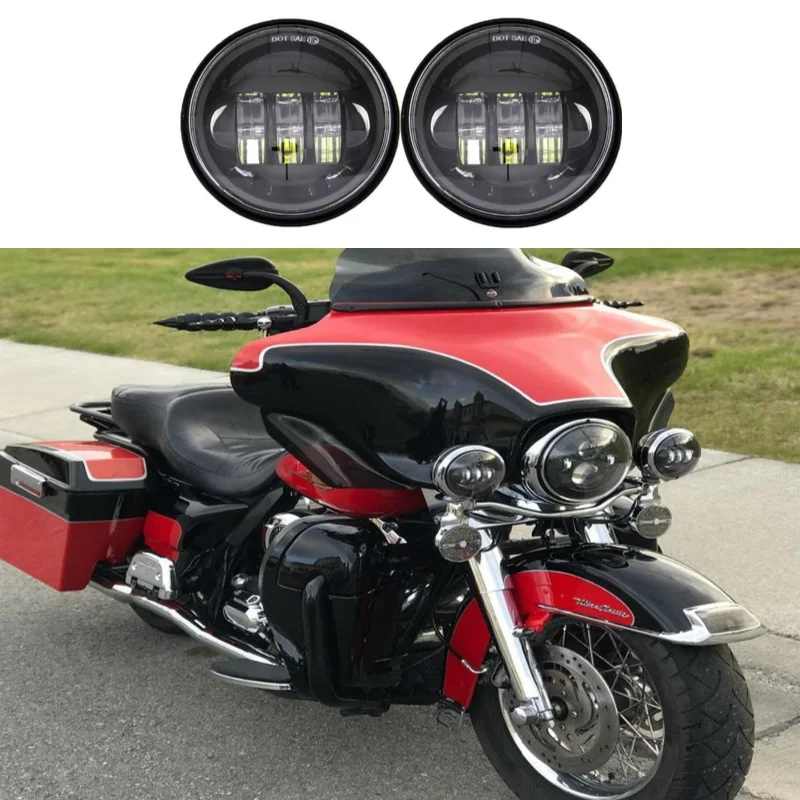 Для мотоцикла Heritage Softail Road King 2 шт. 4 5 &quot4 1/2 60 Вт круглые светодиодные фары для