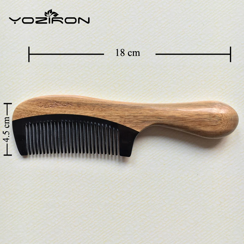 YOZIRON бык рога дорогой антистатическое дерево для массажа зеленые сандаловые