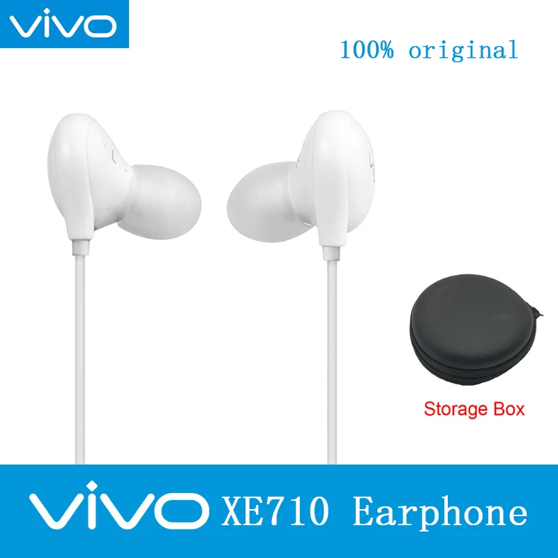 Оригинальный VIVO XE710 гарнитура коробка для хранения hi fi звук с 3 5 мм вилкой провода