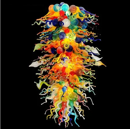 

All the Colors on Parade Hand Blown Glass Chandelier Modern LED Chandelier Light