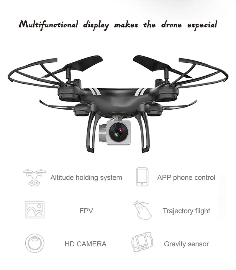 MJD завод ky101 RC Квадрокоптер вертолет селфи Дрон с широкоугольным 1080 P Wifi HD камера