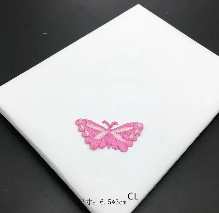Новое поступление 20 шт. бабочка вышитые патчи железные на джинсовое пальто сумка