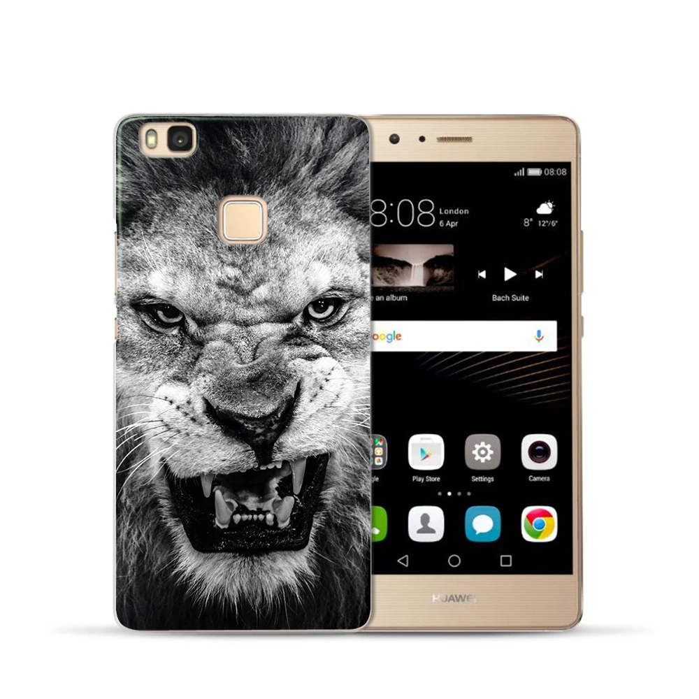Чехол Weldone с тигром львом чехол для Huawei P20 Lite Pro P10 Plus P8 P9 2017 honor 9 6A 6X силиконовый