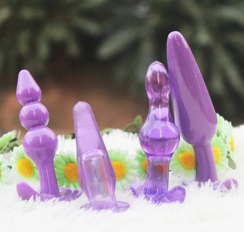 4pcs/set Anal Dildo erotic Sex Toys Butt Plugs Prostate Massager Adult Gay sex toy for Women and Men Products anus sexshop |