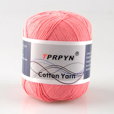 25 watermelon red TPRPYN 1 шт. = 50 г хлопчатобумажная пряжа Чистая Детская вязаная Экологически чистая пряжа для вязания крючком, не скатывается - Цвет: 25 watermelon red