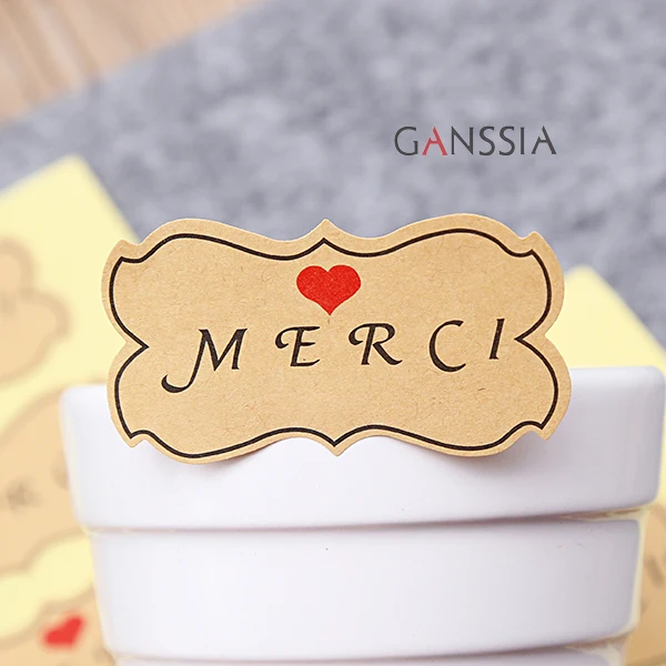 80 шт./лот наклейки-уголки из крафт-бумаги французский &quot подарок клейкая