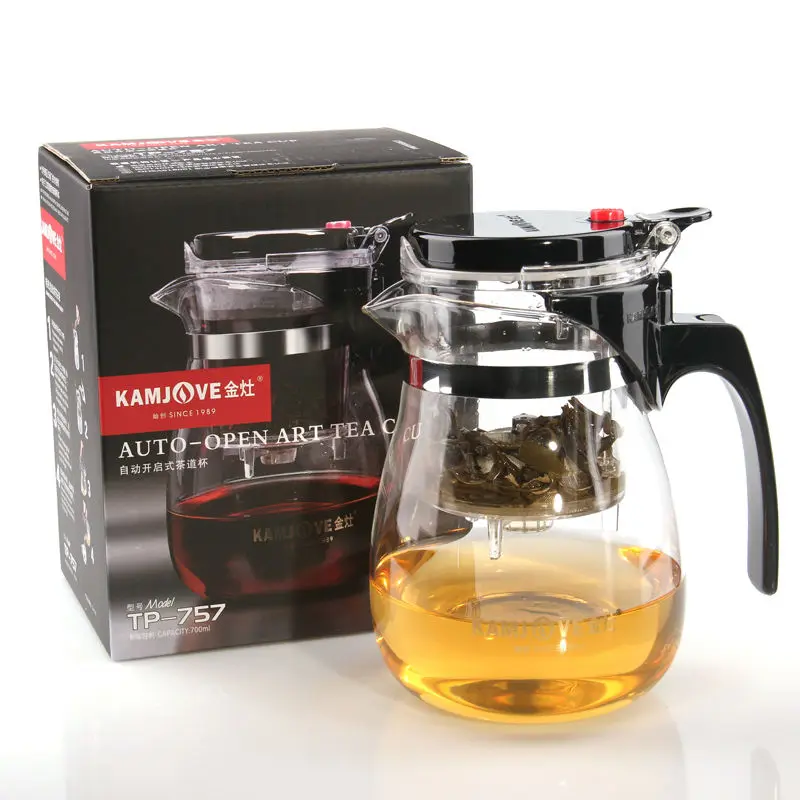 Кружка для чая Kamjove Art 700 мл стеклянная чаша Gongfu пресс форма пуэр зеленый чай Гуань
