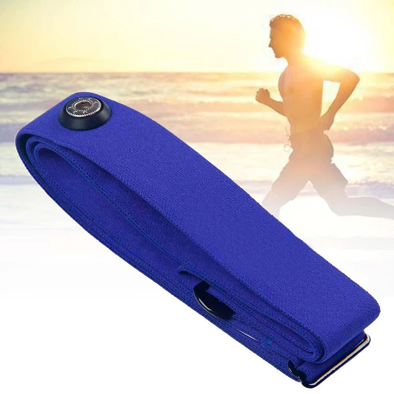 Синий эластичный ремень ремешок для сердечного ритма нагрудный Garmin Wahoo Polar Sports