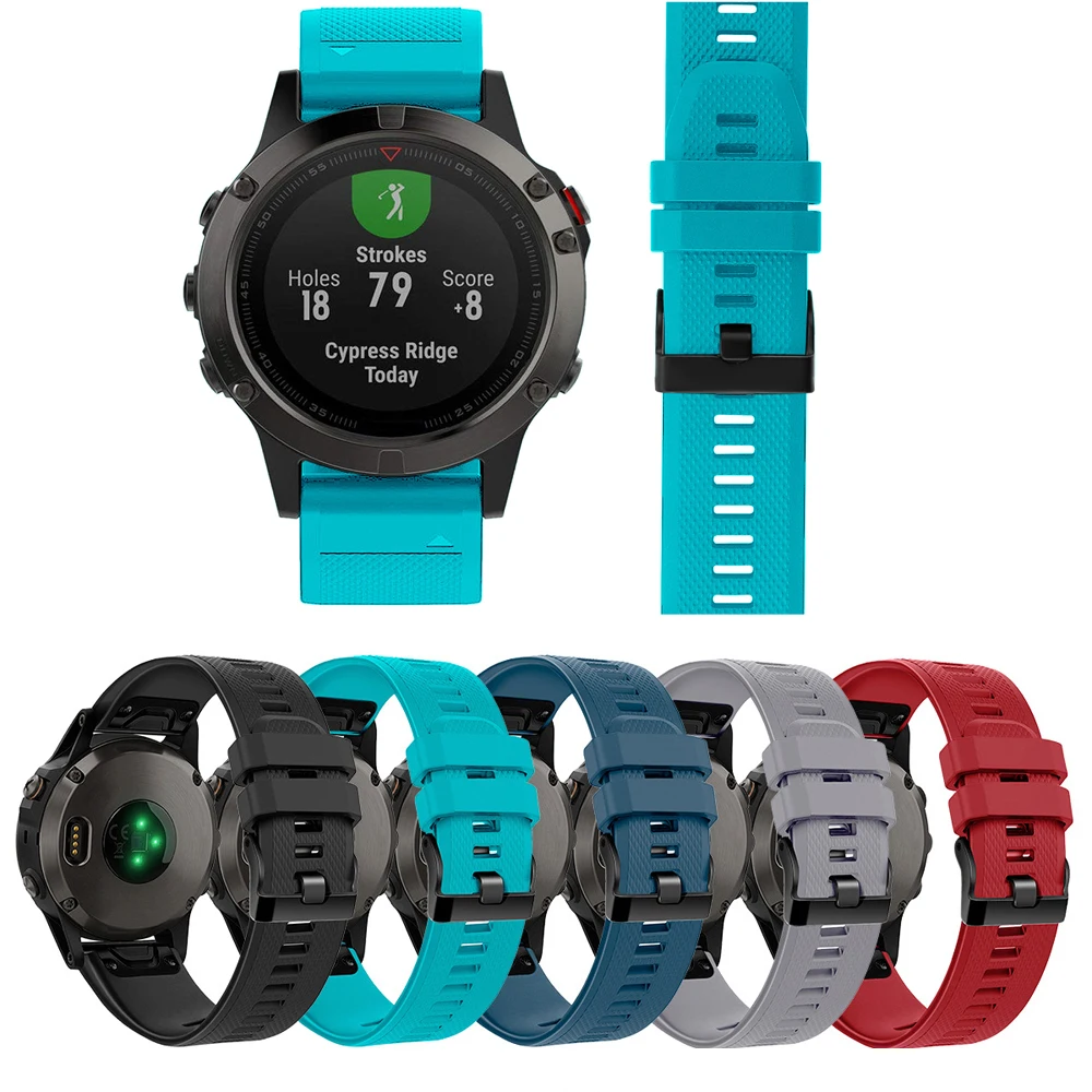 

Watch band Quick Release Wrist Band Watch Strap for Garmin Fenix 5 forerunner 935 GPS Watchband Printed Fashion Sports TPU 22 mm