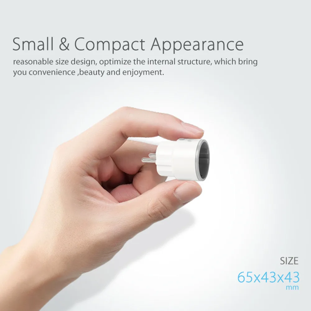 Smart Mini Wi Fi Plug Outlet переключатель работать с эхо Alexa Google дома удаленного ЕС NAS-WR01W Бесплатные приложения для iOS и Android системы