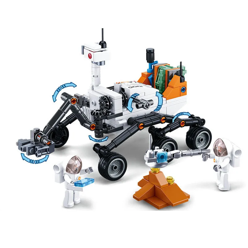 Модель строительных комплектов совместима с loge city Mars rover космический зонд 3D блоки