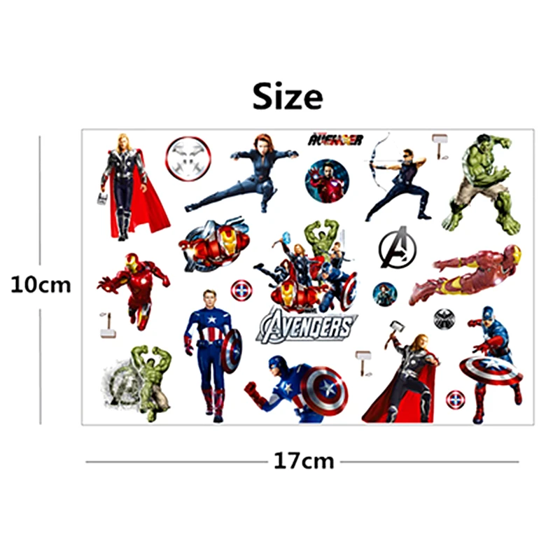 SHNAPIGN Супер Герой Союз ребенка Временные татуировки боди арт флэш тату наклейка