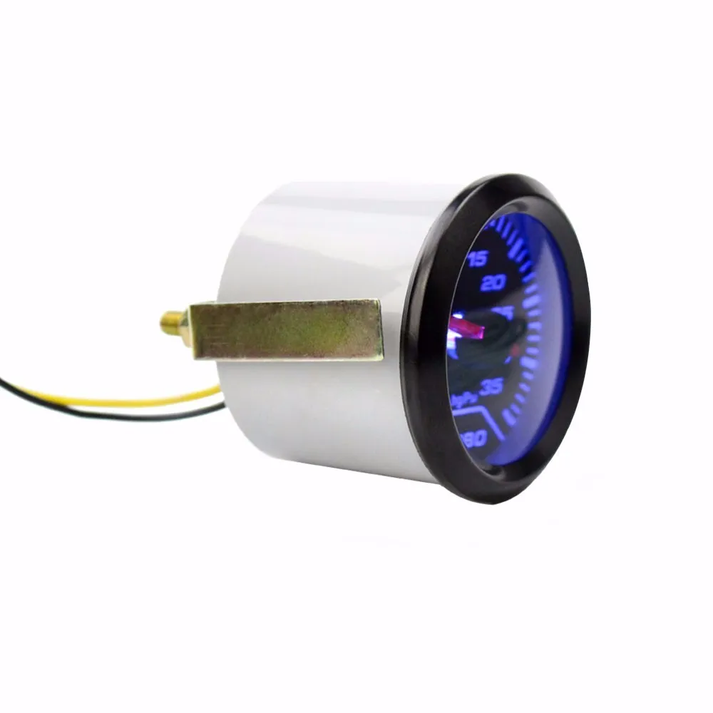 " 52 мм Автомобильный турбо Boost Gauge PSI дымовой циферблат Синяя светодиодная лампа для дома автомобильный метр Автомобильный датчик
