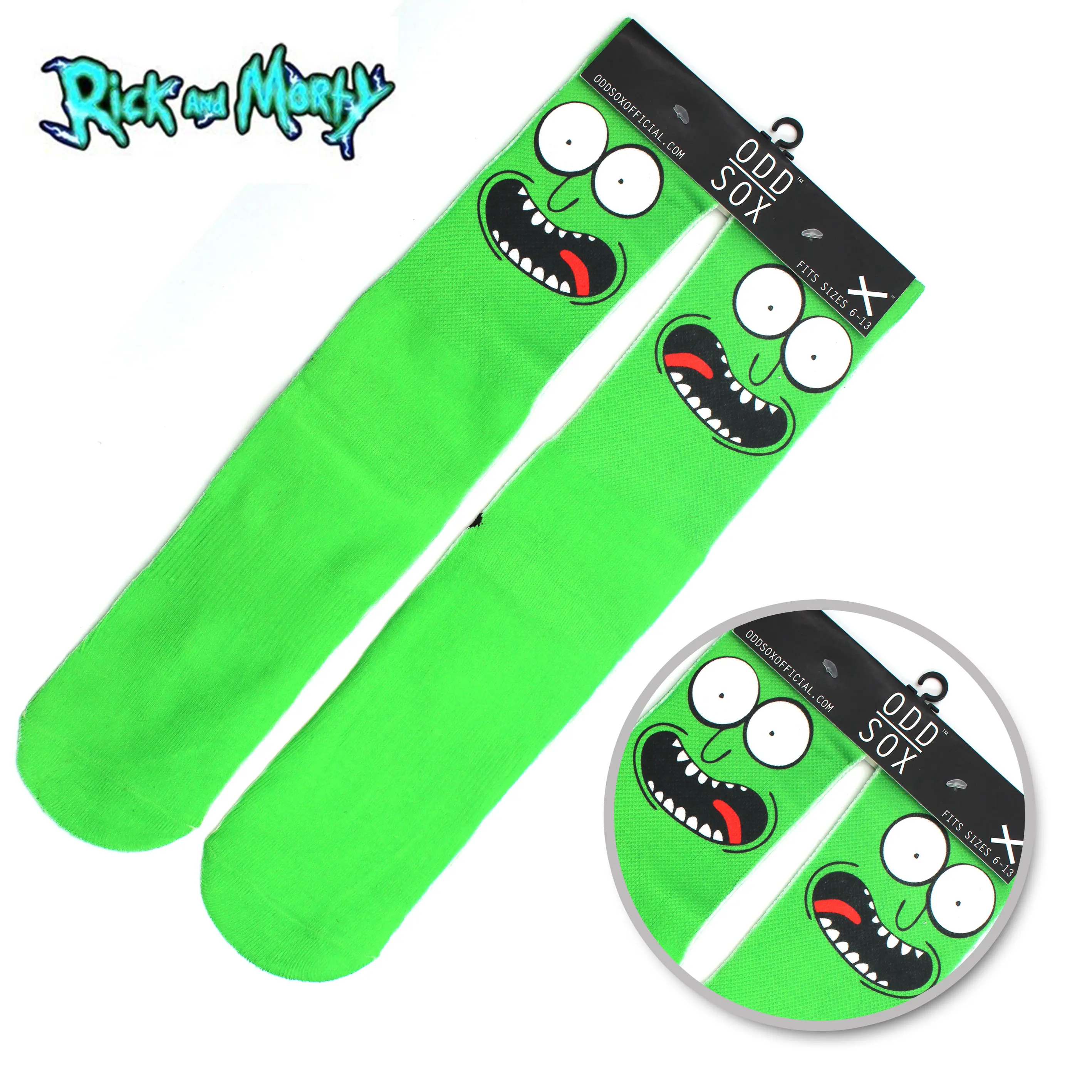 OHCOMICS 4X16 "Горячая Аниме Рик и Мори милые Pickle Rick зеленые хлопковые носки чулки до