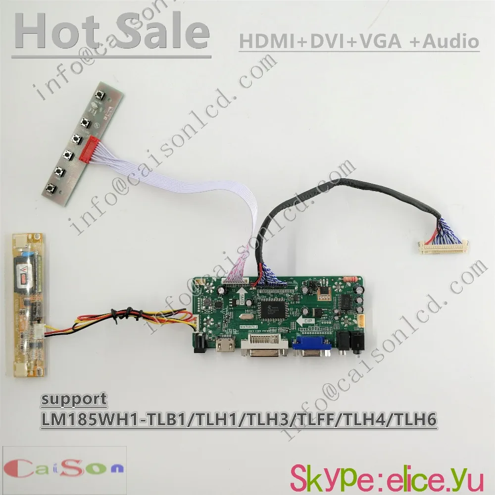 DVI/VGA/Аудио/плата драйвера ЖК дисплея совместимая с LM185WH1 TLB1/TLH1/TLH3/TLFF/TLH4/TLH6|Запасные