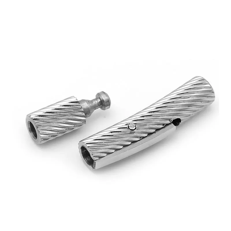 Застежка из нержавеющей стали для кожаного шнура коннектор браслета