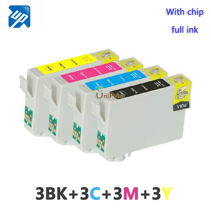 12pk T0731 чернильный картридж совместимый для Epson CX7300 CX8300 C79 C90 CX3900 CX3905 CX4900 CX4905 CX5500 CX5600
