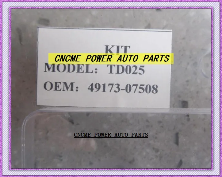Ремонтный набор TURBO rebuild TD02 49173-07508 для FORD Fiesta Focus C-MAX Citroen Berlingo C3 C4 207 307 DV6B DV6ATED4 DV6U 1.6L |