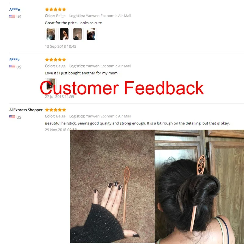 1 шт. Ретро Этническая Женская деревянная ручная работа резная палочка для волос