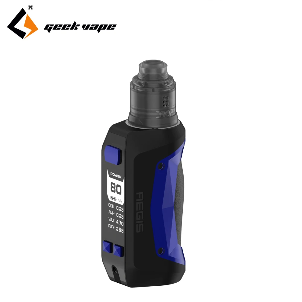 2018 новейший Geekvape Aegis мини Комплект 80 Вт мод с drop solo RDA 2200 мАч встроенный