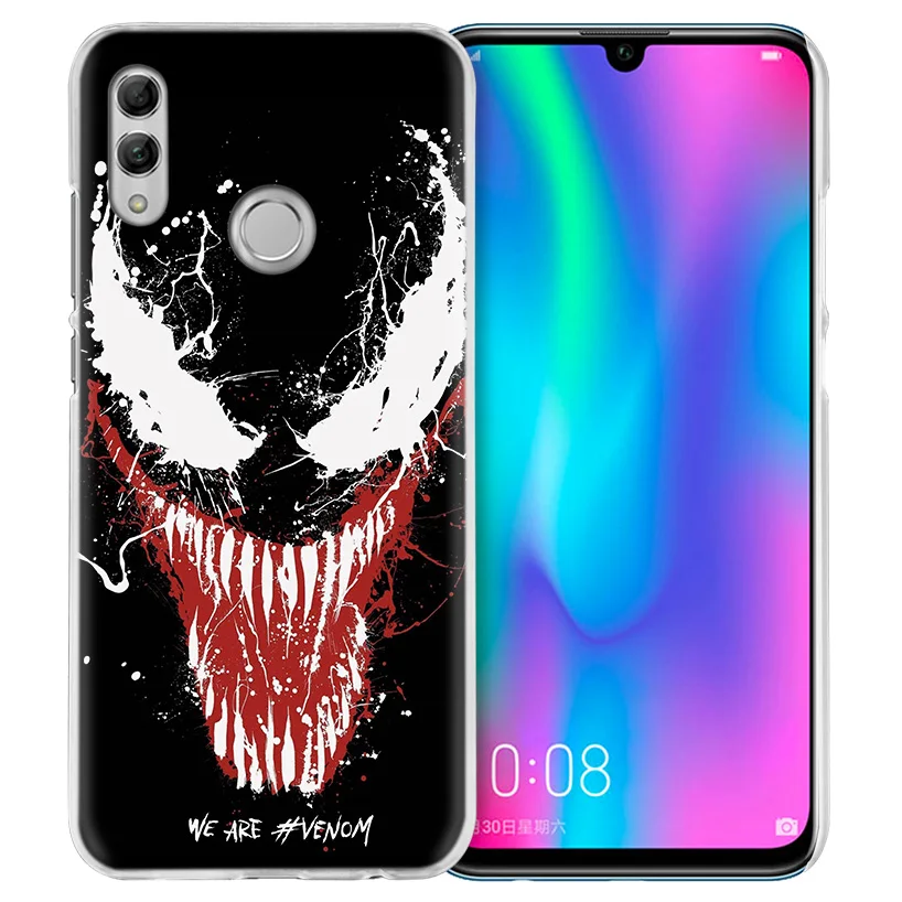Чехол Marvel Super Hero Venom для huawei Honor 8X Y9 9 10 Lite Play 8C 8S 8A Pro V20 20i 10i Y6 Y7 жесткий чехол для телефона из поликарбоната