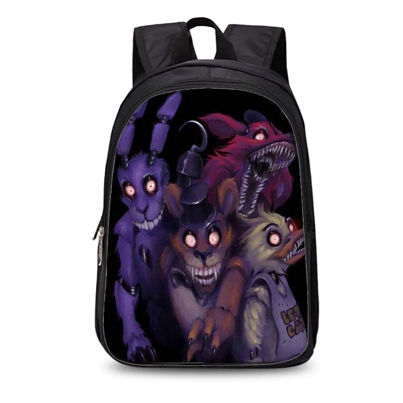 Curel Fancl 17 дюймов Детский рюкзак Five Nights at Freddys, детские школьные сумки для подростков, мальчиков и девочек, школьная сумка для книг, Детская - Цвет: Коричневый