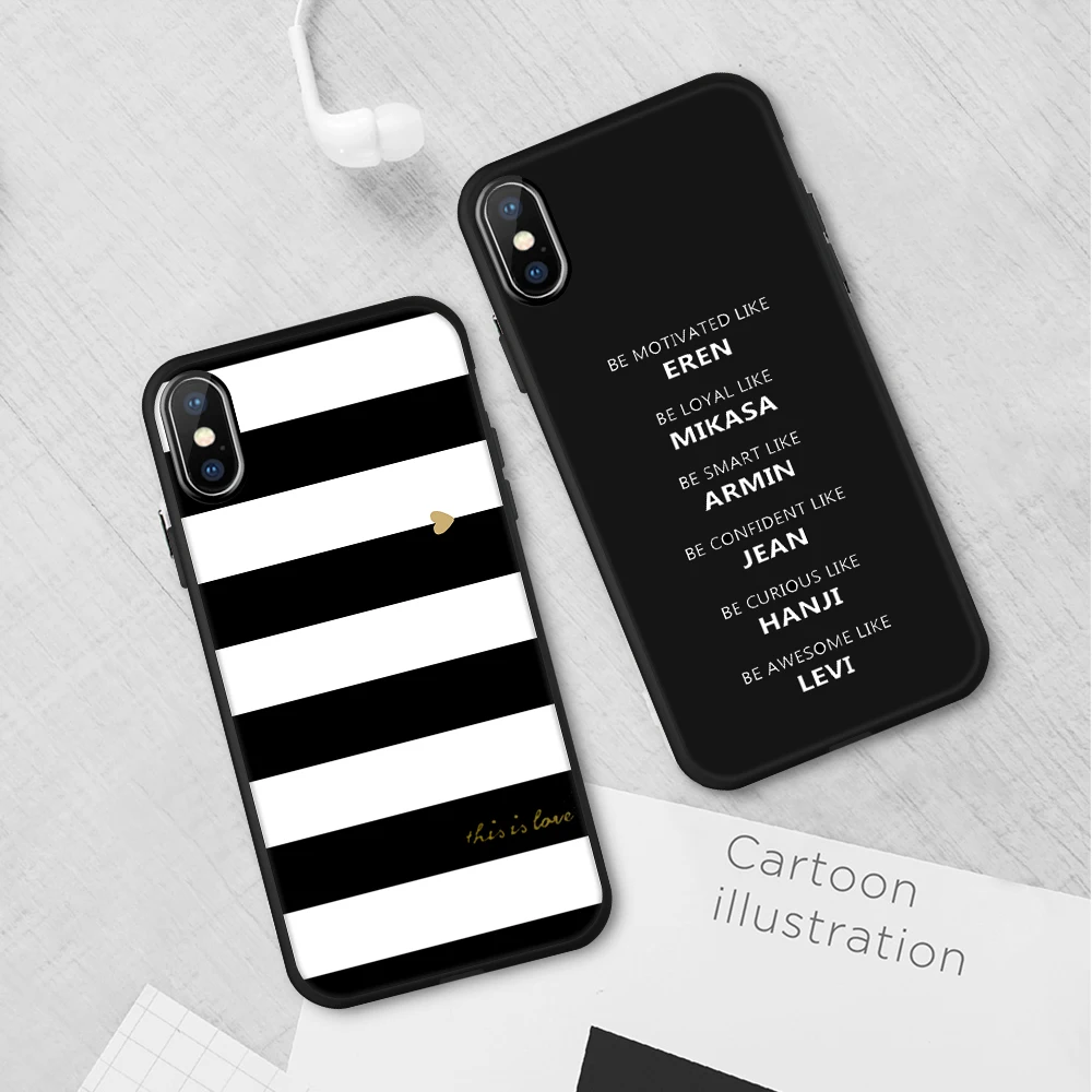 Черный ТПУ окрашенный чехол для iPhone 8 7 6 6S Plus X XS Max X 5 5S SE чехол Funda iPhone8 iPhone7 Plus силиконовый мягкий модный чехол