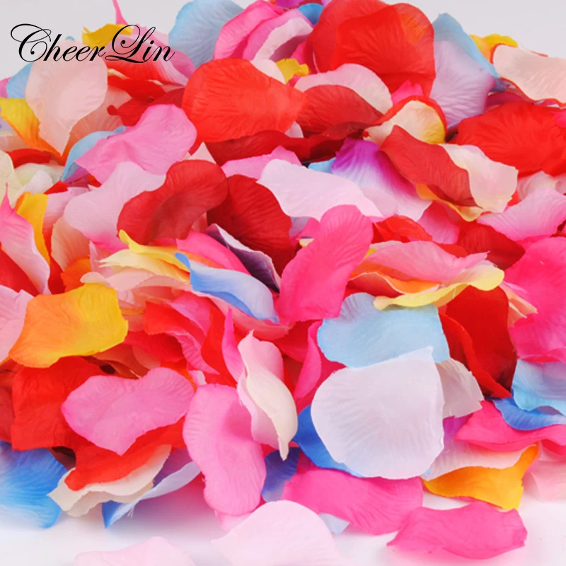 2000 шт./лот Лепестки Роз 20 Цветов Свадебные Украшения Мода Atificial Цветы Petalos de Rosa Petalas