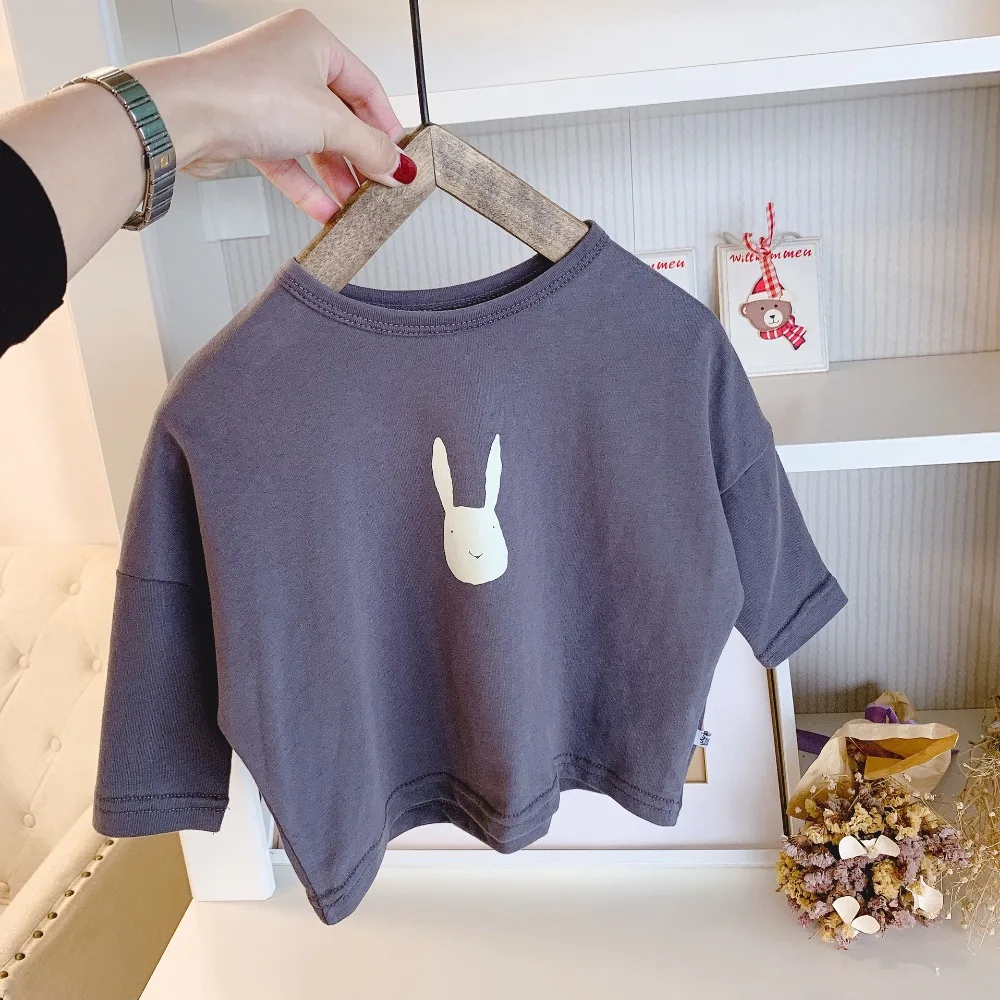 Celveroso Spring children's cotton T-shirt boys and girls long-sleeved cartoon tops casual | Детская одежда и обувь