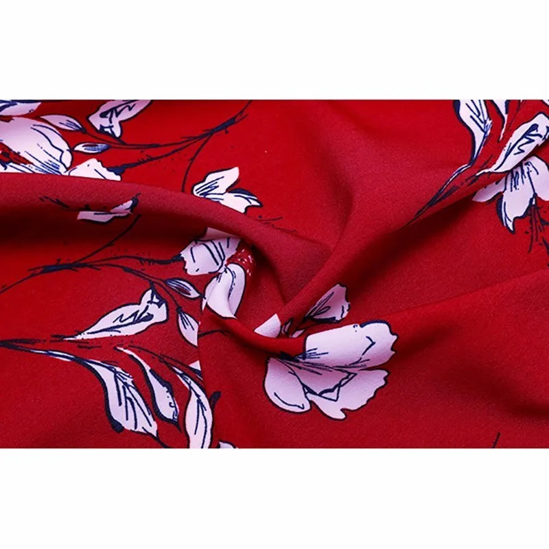 2018 Весна Цветочный принт шифоновое платье Для женщин милый свитер с треугольным