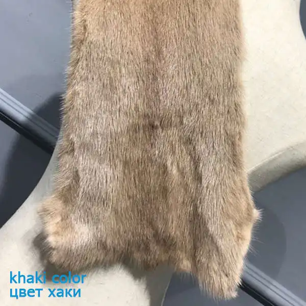 khaki Женское пальто из натурального меха, осенняя и зимняя верхняя одежда, верхняя одежда, приталенное пальто из натурального меха норки, модное пальто с воротником-стойкой - Цвет: khaki