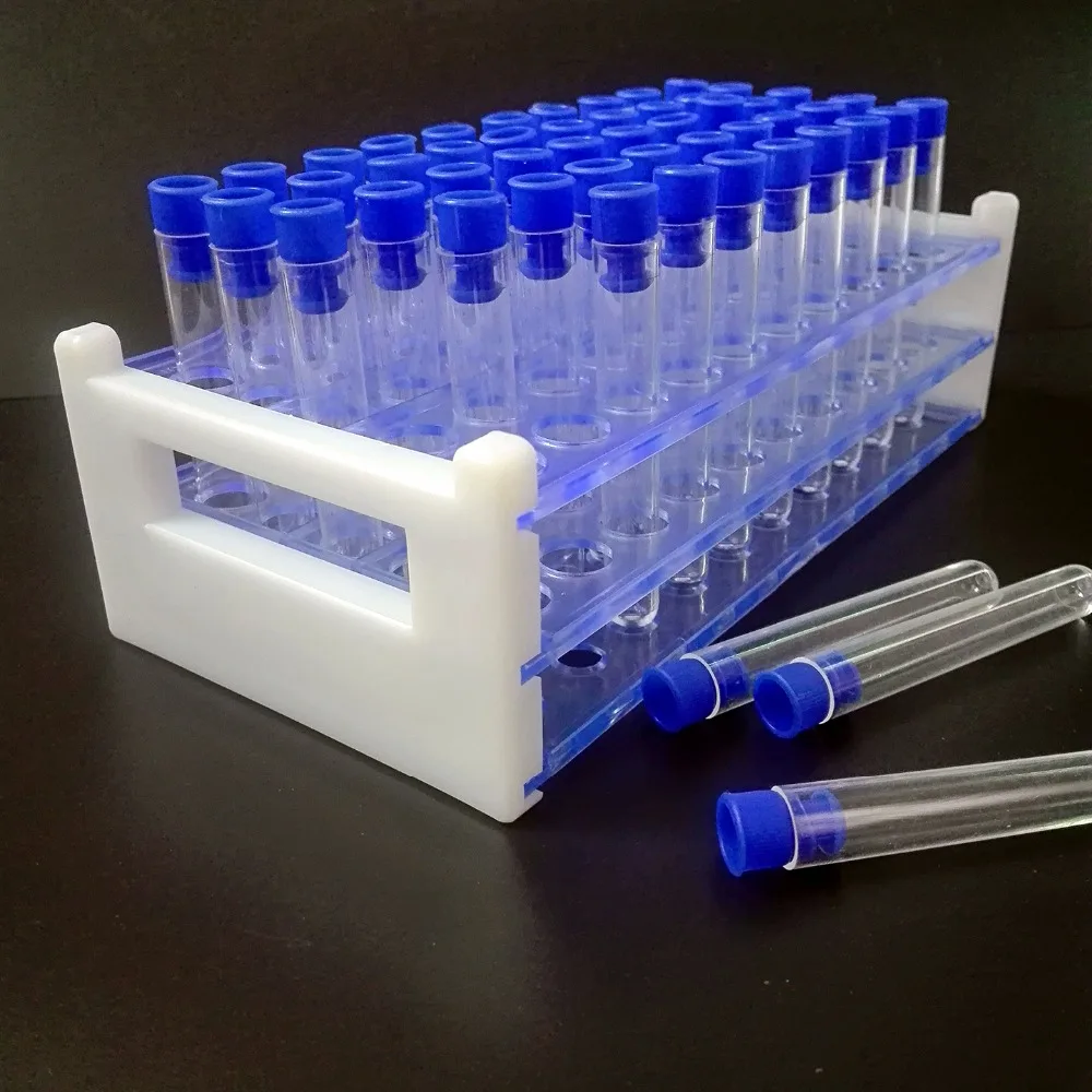 Пробирка из прозрачного пластика 13x100 мм (8 мл) 50 шт.|test tube set|test tubeplastic test |
