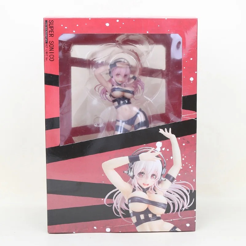 in box 17297 22cm Super Sonic Sonico Figure Hot Limited ver. Свадебное платье ver. Купальник ПВХ аниме Фигурное бикини сексуальная девушка игрушки - Цвет: in box 17297 22cm