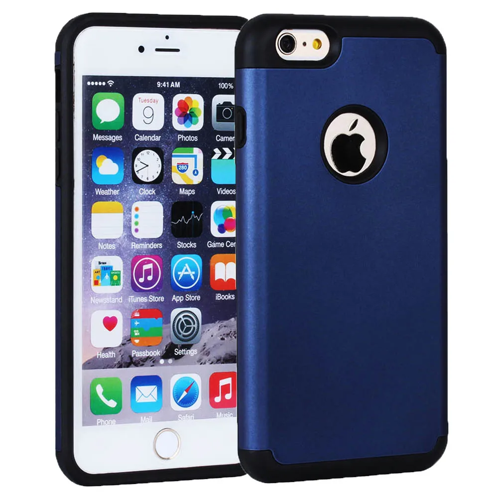 2 in 1 Shockproof Case Cover for Apple iPhone 6 6s 7 plus 6+ 6s+ Rubber Protection Heavy Duty Anti Fall Back |