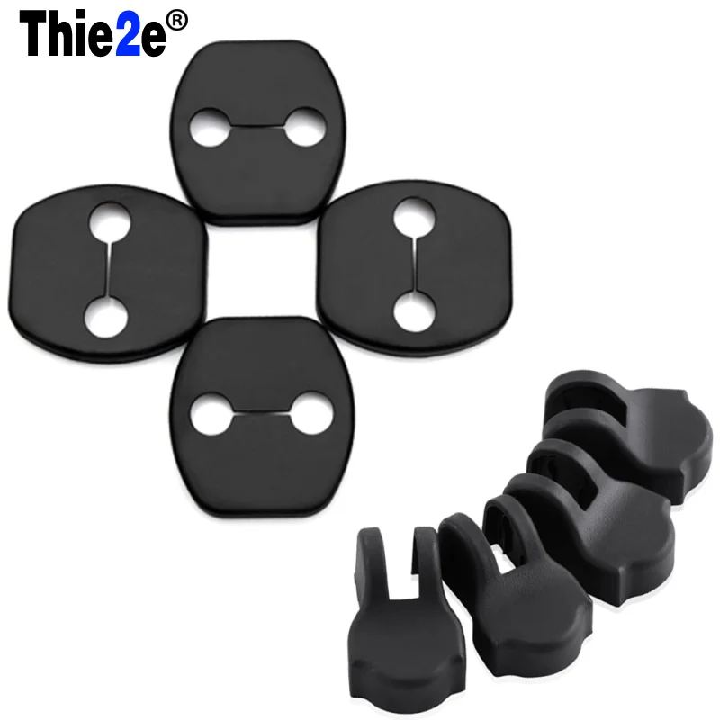 Стайлинг автомобиля отделка дверного замка чехлы для защита от дверных пробок