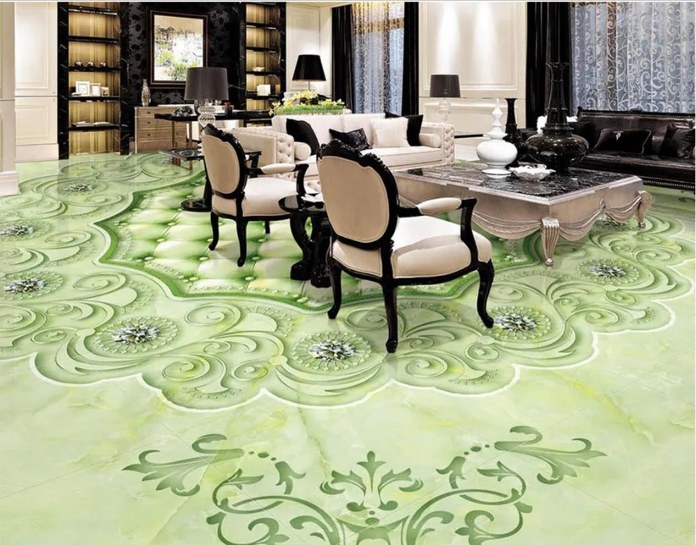 Самоклеящиеся 3D-обои для украшения дома ПВХ водонепроницаемые напольные