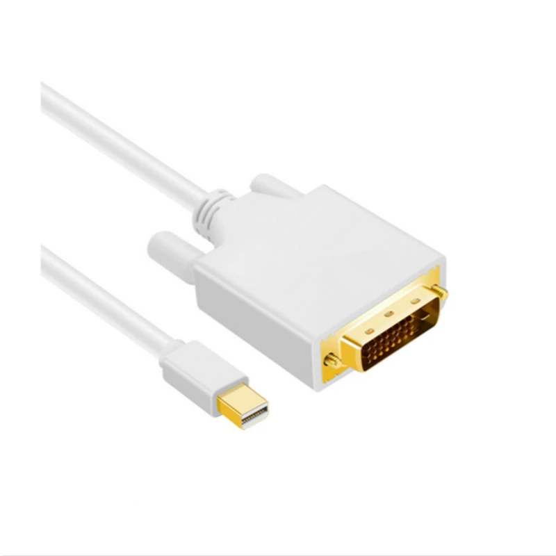 DP к DVI Кабель 1 8 м Mini DisplayPort Аудио Видео адаптер конвертер кабели шнур провод линия