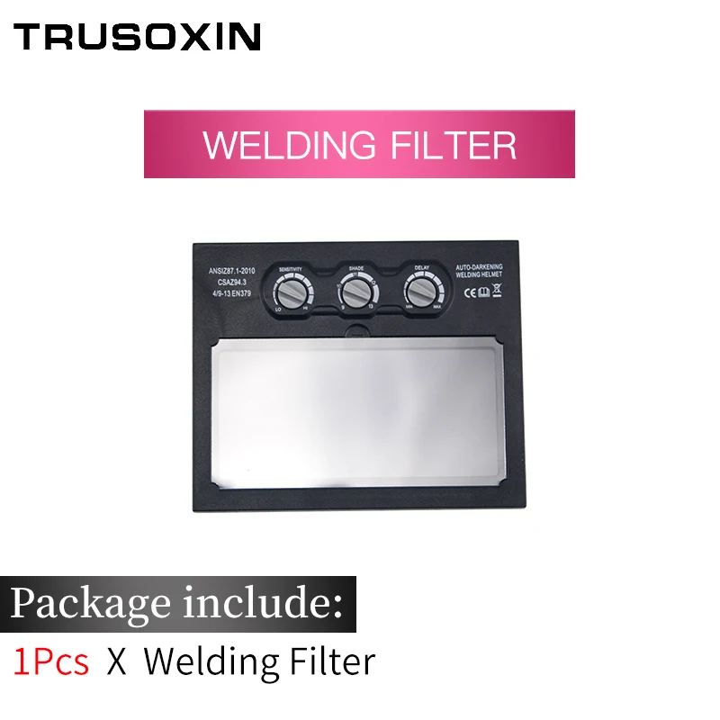 Welding Filter Солнечная Автоматическая Затемняющая Сварочная маска/шлем/сварочная крышка/сварочные линзы/маска для глаз фильтр/объектив для сварочного аппарата и плазменного резания инструмент - Цвет: Welding Filter