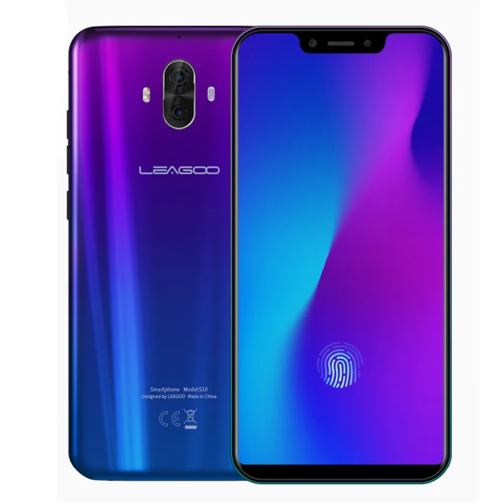 Глобальная версия LEAGOO S10 P60 6GB 128GB 6 21 &quot19:9 u образный мобильный телефон 20.0MP 4050mAh 9 V/2A