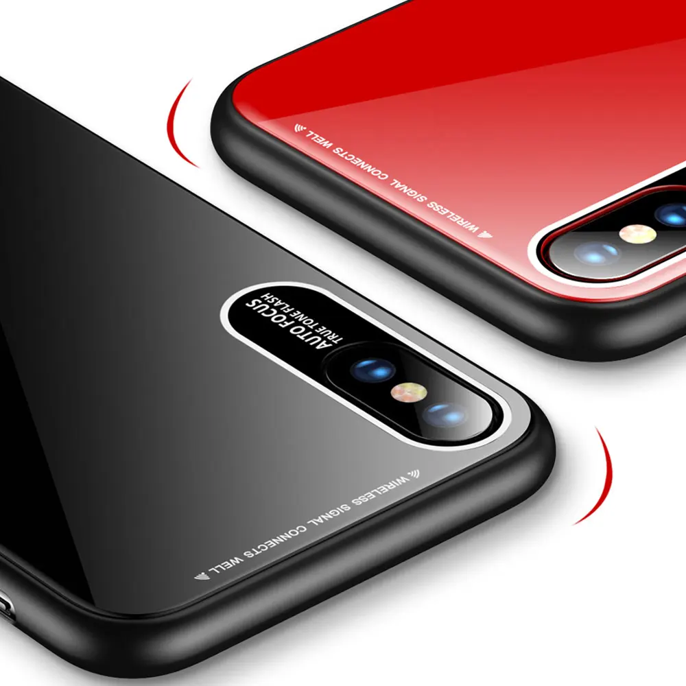 KISSCASE роскошный глянцевый чехол для iPhone XS X XR 7 8 противоударный акриловый телефона