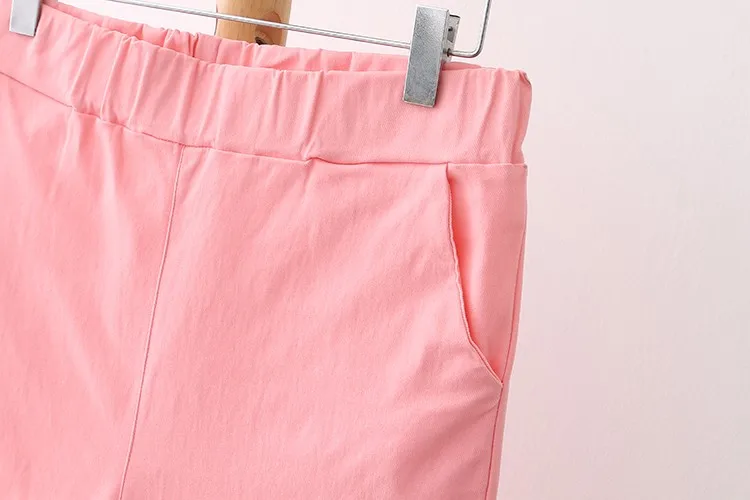 6 цветов, женские брюки с высокой талией, большие размеры 3, 4, 5, XL, повседневные тонкие эластичные брюки-карандаш, брюки, черные, белые, зеленые, синие, красные, HS11