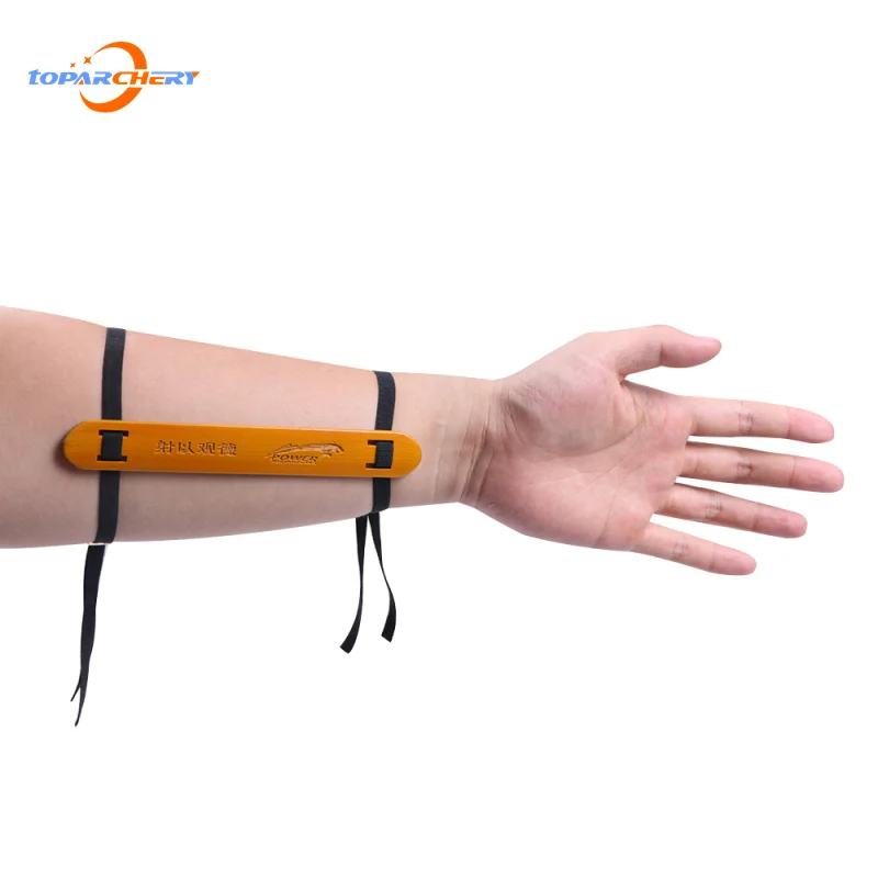 Регулируемый стрельба из лука 1 пара рука гвардии Детская безопасность Bamboo