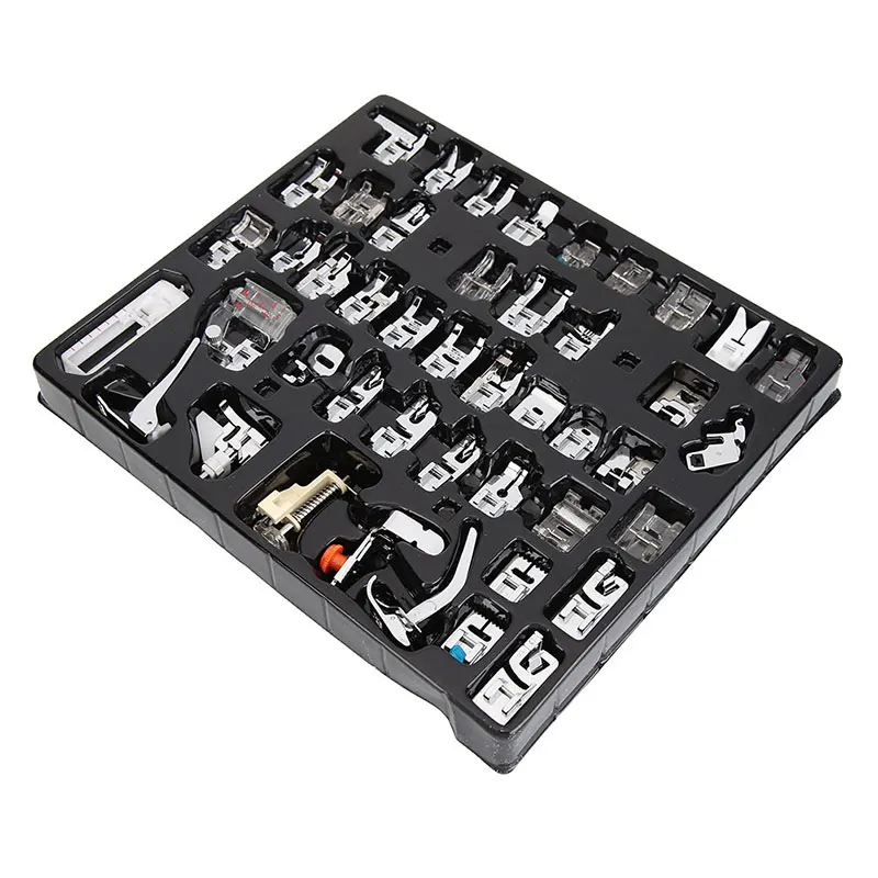 45pcs Многофункциональная швейная машина прижимная лапка для ног ОБЖИМНАЯ лапка Швейные аксессуары бытовой набор прижимных лапок - Цвет: 45pcs