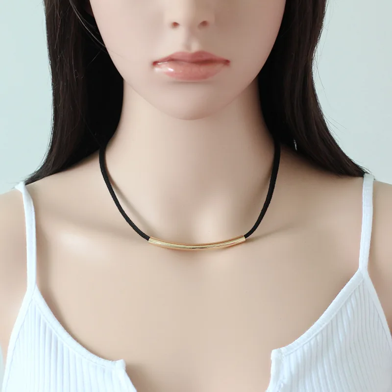 Женское кожаное ожерелье в стиле ретро|simple necklace|necklace womencollar necklace |