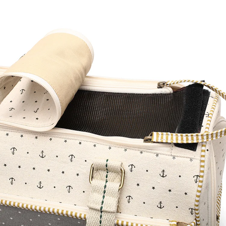 Роскошная сумка переноска для домашних животных кошек маленьких собак якорей